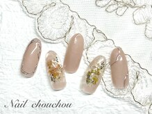 ネイルシュシュ 橋本店(nail chou chou)/押し花ネイル☆9000円