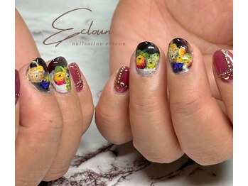 エクルーン(ecloun)/クロード・モネ手描き絵画ネイル