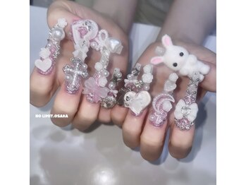 ノーリミットオオサカ 心斎橋(NOLIMIT.OSAKA)/フィルイン/長さだしネイル