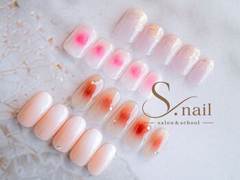 エスネイル(S.nail)の写真/大人上品な定額アートが人気。季節感を取り入れた上品な定額デザインを多数ご用意。
