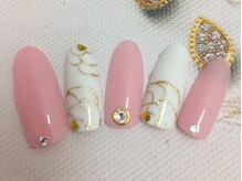 ネイルサロン リリオ(Nail Salon Ririo)/ラメ花アートネイル