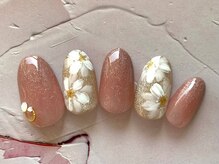 ラテネイル(Latte Nail)/Flower design