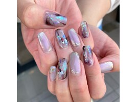 ☆パープルニュアンスネイル☆