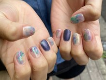 ネイルアルケー(Nail ARCHE)/水彩風アート×マットマグネット