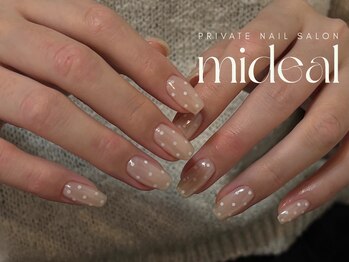 ミディール(mideal)/ホワイトミラードットデザイン