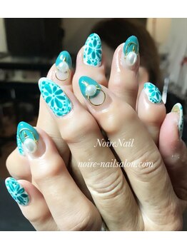 ノワール ネイルアンドスクール(Noire)/★陶器柄ネイル★