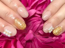 アイリッシュネイル 久屋大通店(Irish Nail)/ワンカラー×パール
