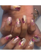 エムズネイル サベージ(M's nails Savage)/インクアート×桜