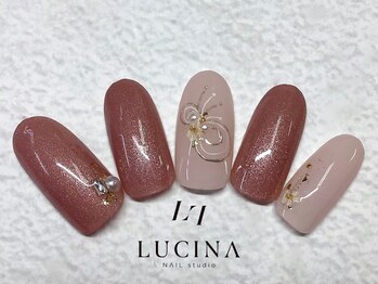 ネイルスタジオ ルキナ(LUCINA)/H-621大人上品和柄ネイル