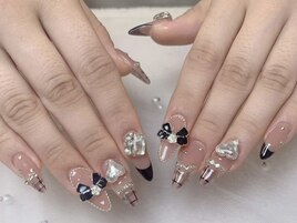 バレンタインデーのネイルアート