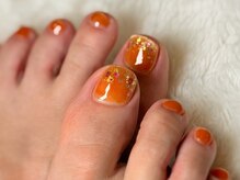 グロスネイル(gloss nail)/フットジェルアート／フラワー