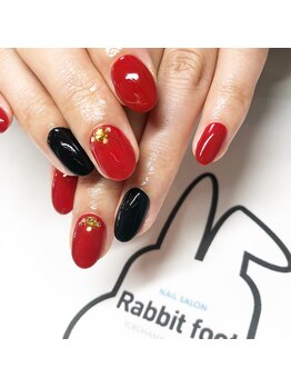 ネイルサロン ラビットフット(Rabbit foot)/ご新規ストーン付き4500円☆