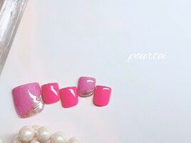 ピンクマグネットネイル立川