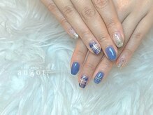 アンガット(angot.)/チェックリボンネイル