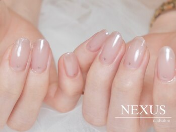 ネクサス(NEXUS)/プチハートのミラーネイル