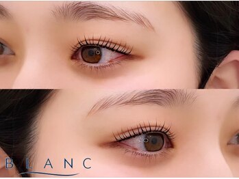 アイラッシュサロン ブラン クレド岡山店(Eyelash Salon Blanc)の写真/【まつげパーマで美人度上がる今っぽこなれeye☆】パリジェンヌラッシュリフトできゅるんと上向きまつげに!