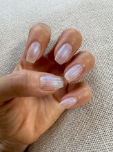 ネイルアンドアイラッシュサロン パーチェ(pace)/ミラーバカラネイル♪夏トレンド