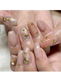 和柄★めでたいネイル