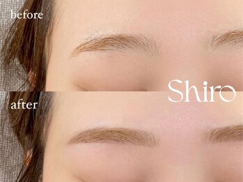 シロ(Shiro)の写真/【プロが手を加えるだけでこんなに変わる】垢抜け眉毛はフリーハンドメイクでお客様にパーソナルにご提案☆