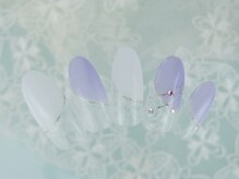 シューズネイルプロデュース/キラキラフレンチネイル