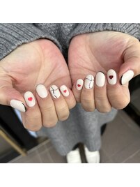 バレンタインネイル♪