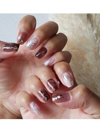 ニュアンスネイル/透け感ネイル