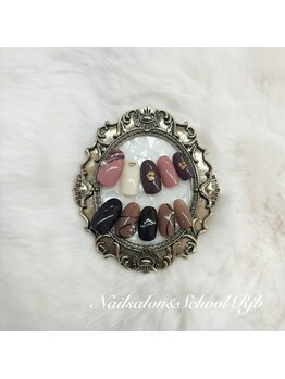 バレンタインネイル定額7100