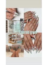 ノエムブロウ(Noeme brow)/Green jelly nails