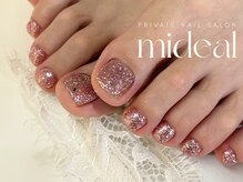 ミディール(mideal)/ピンクグリッターフット
