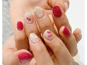ネイルズ ララ(nails Lala)/押し花＊