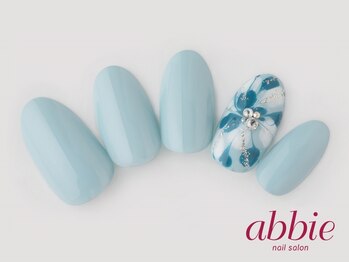 ネイルサロンアビー 北千住店(abbie)/お花ピーコック ¥9504