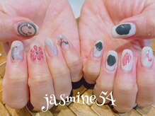 ジャスミン54(jasmine54)/10本手描きアート＊