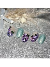 リュクネイル 拝島店(RyukuNail)/ニュアンス紫陽花ネイル