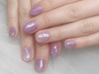 春ネイルハートフラッシュ