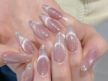 ルネネイル(Lune nail)の雰囲気(ワンホンネイル・マグネットフレンチ)