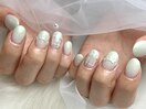 グラデ×ガーリーネイル