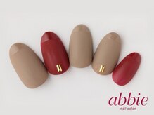 ネイルサロンアビー 北千住店(abbie)/マットフレンチ　￥8250