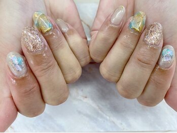 ディーネイル 天王寺(D-nail)/【甲田】夏ネイル