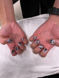 ブルーホワイトにシルバーライン