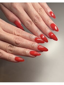 レッシュネイル サロンアンドスクール(RECH NAIL salon&school)/目を引く鮮やかワンカラー