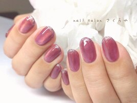 秋色こっくりピンクのマグネット