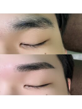 ロットナイン(lot9)の写真/【―イケメン革命！？―】骨格デザイン×美眉スタイリングで一気に垢抜け！メンズこそ眉毛スタイリング！