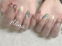 エリナネイルサロン池袋(Alina Nail Salon)/大人らしい桜デザイン