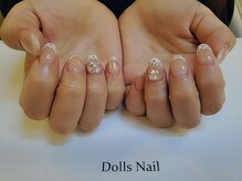 トータルビューティーサロン ドールズ(total beauty salon Dolls)/グラデーションお花フレンチ