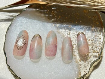 オル('olu)/ジェルネイル/手書きネイル