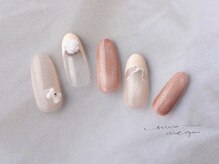 サンミーゴネイル 神戸店(Sunmego Nail)/白バラマグネイル