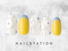 ネイルステーション ルミネ有楽町店(NAIL STATION)/フラワーネイル／パラジェル
