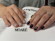 モアレネイル(moare' nail)/ハンド/持ち込み90分アート¥8000