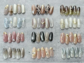 エイル ビューティ ベル(EIL beauty Belle)の写真/【季節限定★冬・Snow Nail ¥5900】当店オリジナルデザインで満喫！ワンカラー ¥4700もおすすめ☆