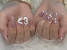エクラ(eclat)/流行りの<3ネイル